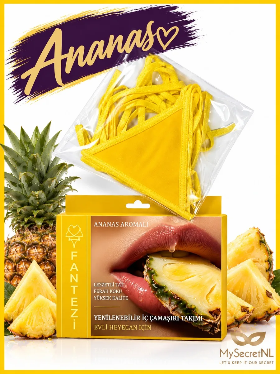 Eetbare Lingerie Ananas – Snoep Lingerie Set