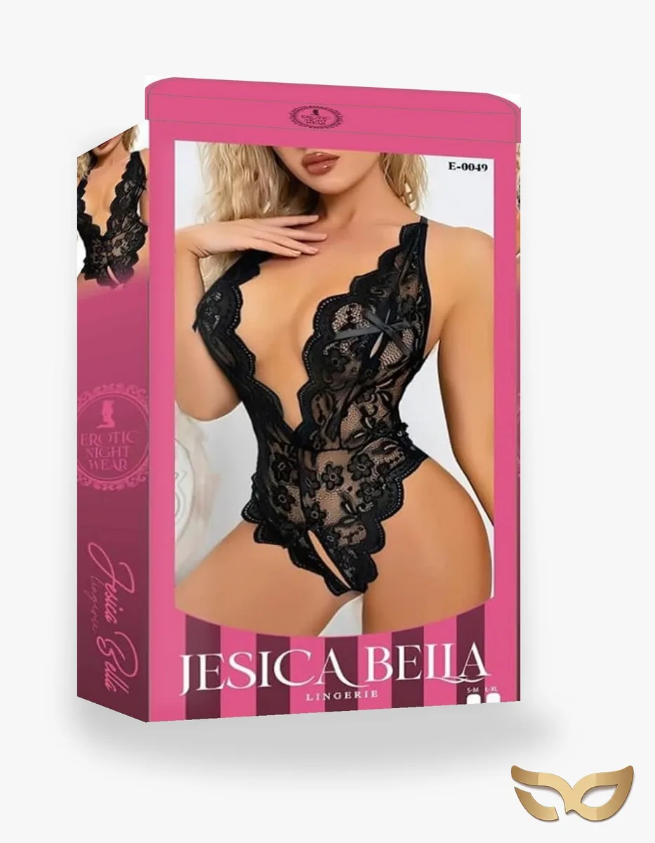Deep V – Lace Body in Black, Red or Burgundy